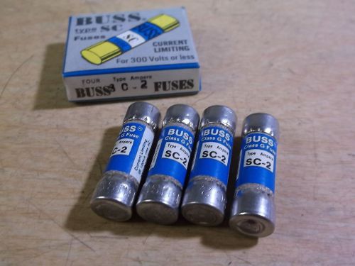 NEW Buss Class G SC-2 300V, Lot of 4 Fuses  *FREE SHIPPING*