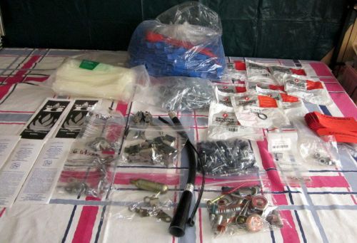 HUGE FIRE EXTINGUISHER ACCESSORIE LOT, -SCREWS,LINKS,SEALS,CLIPS,O-RINGS &amp; MORE