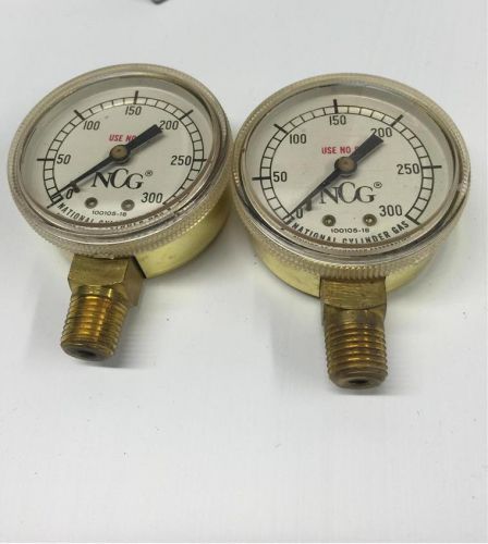 NCG 0-300 Welding Oxy Acetylene National Cylinder Gas Pressure GAUGE 100105-18