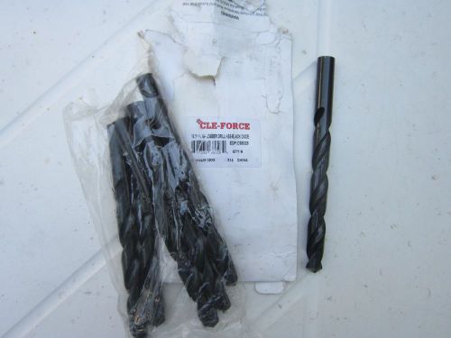 DRILL BITS 1/2&#034; HSS BLACK OXIDE (SOLD IN LOTS OF 6) BY CLE-FORCE