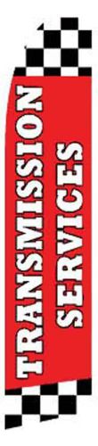 Transmission services swooper flag 15ft sign banner made in usa for sale