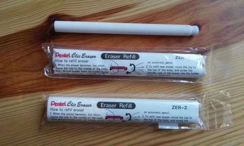 4 Genuine Pentel ZER-2 Clic Eraser Refill 4pk Latex-Free ClicEraser 4 erasers
