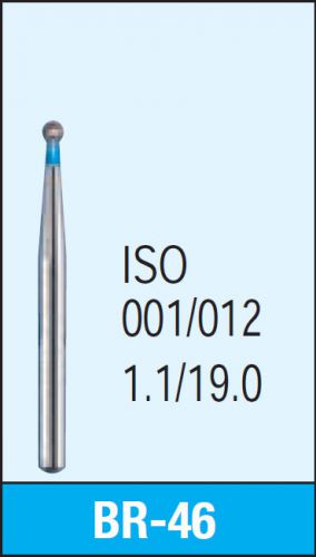 MANI DIA-BURS BR-46 Ball Round Type Standard Grit Dental Diamond Burs 30 pcs