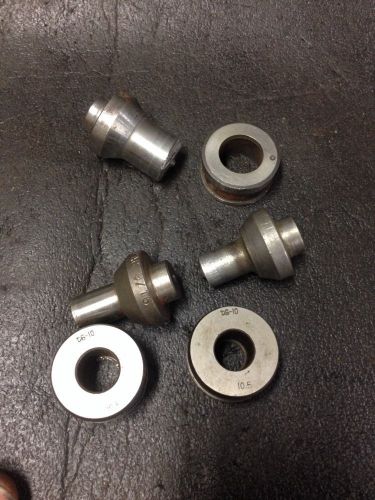 9/16 10.5mm Punch &amp; Dies for Huskie Enerpac SPX 35 Ton Hydraulic Iron Worker
