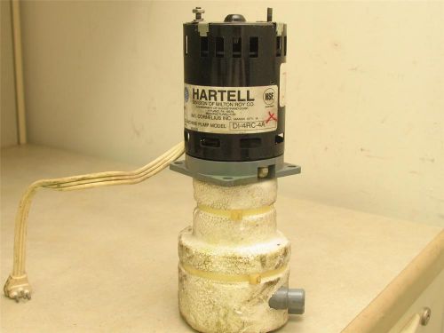 HARTELL DI-4RC-4A Ice Machine Water Pump 1/30HP 2700RPM 208/230V