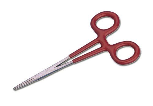 Aven 12011 Stainless Steel Hemostat Straight with Plastic Grips 5&#034; Length