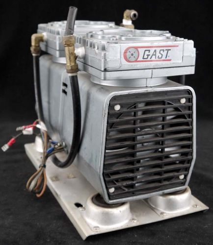 Gast DAA-103-EB 115V 3.6A 60Hz 1Ph Twin Cylinder Air Compressor Vacuum Pump