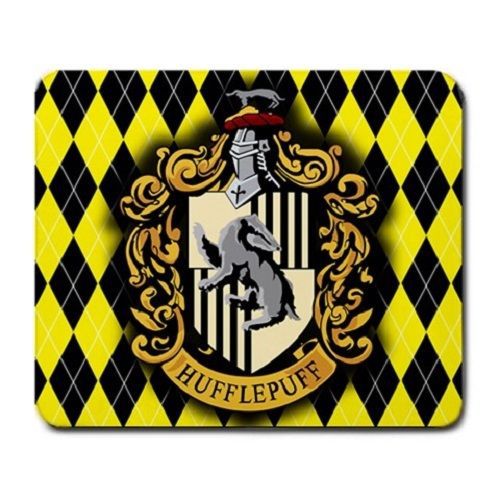 Harry Potter Hogwarts Hufflepuff Crest Large Mousepad Mouse Pad Free Shipping