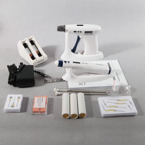 Dental endo obturation system gutta percha gun pen needles tips cordless djkmca for sale