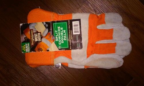 West Chester split cowhide double leather palm glove new