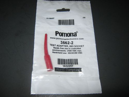 Pomona Test Adapter,.063 Socket 3562-2 Red  ( NIP )