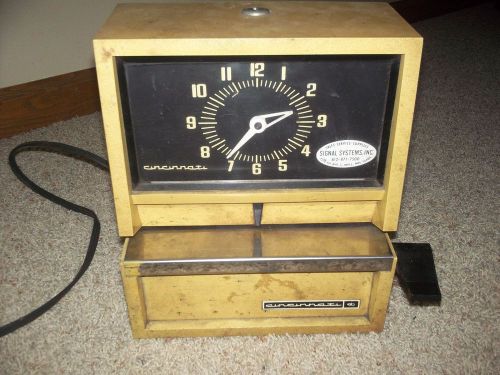 Vintage Cincinnati Job Card Recorder Wall Mount or Desk Top Time Clock Punch