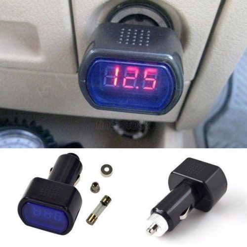 Digital monitor car volt voltmeter lcd cigarette lighter voltage panel meter f96 for sale