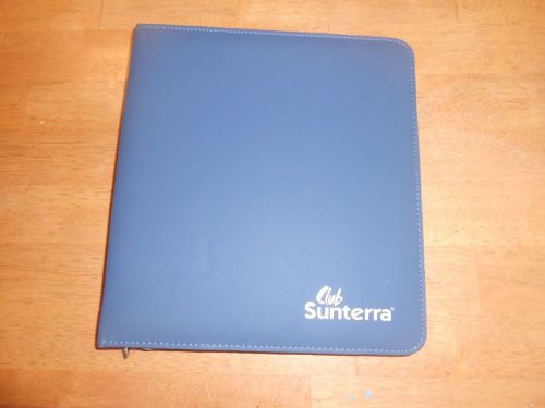 Club Sunterra 6-ring binder zip up case, organizer, notebook, 10 x 9.5 in