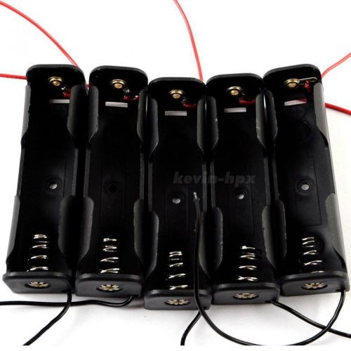 New 5Pcs Black 12V23A No. N Battery Case Clip Holder Box with cable EVHG