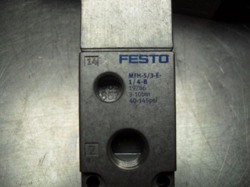 Festo Electric Solenoid Valve MFH-5/3-E-1/4-B &amp; MSFG-24/42-50/60-DS  USA Seller