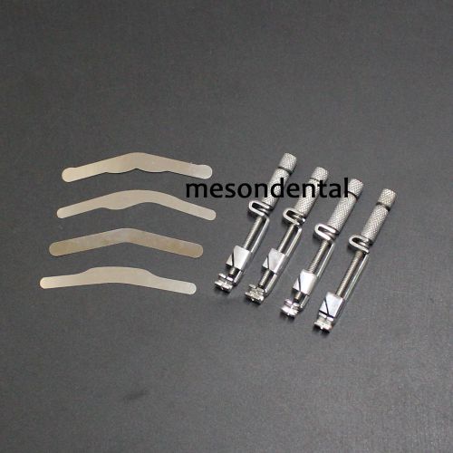 4Pcs Dental Universal Tofflemire Matrix W/40 Matrix Band Retainers Instrument