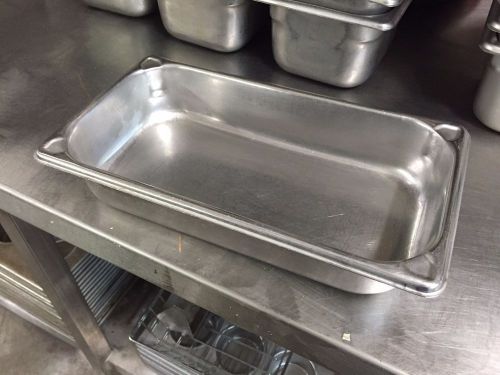 Stainless Steel Insert Pan Commercial Steam Table 12 1/2&#034; X 6 7/8&#034; X 2 1/2&#034; Used