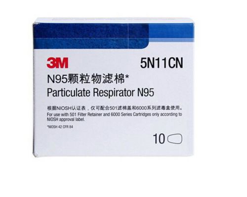 100 pcs 3M 5N11 N95 FILTER CK FOR RESPIRATOR 3M 6000 Series 3M RESPIRATOR #D1127