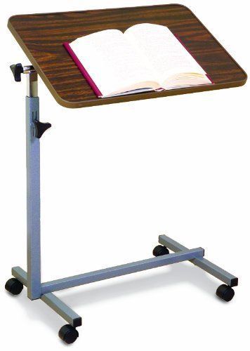 NEW Essential Medical Supply Tilt Top Overbed Table