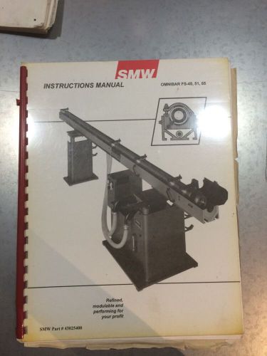 SMW Instructions Manual Omnibar FS-45, 51, 65