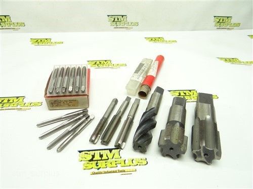 Assorted lot of 16 hss metric hand taps m6x1 to m30x1.5 brubaker durakut bendix for sale