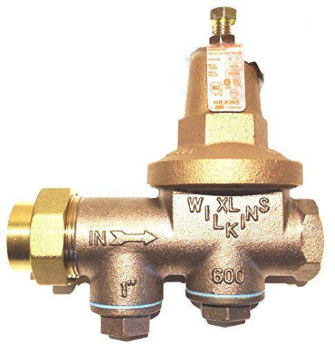 Zurn wilkins model 1-600xl 1&#034; water pressure reducing brass valve with integral for sale