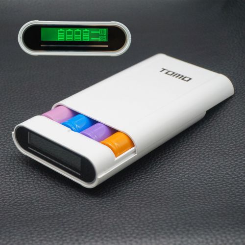 Dual USB 5v 1A 2A 4x 18650 Mobile Power Bank  Battery Charger LCD Display