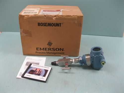 Rosemount 3051 tg 2a smart hart pressure transmitter w/ manifold new d6 (1993) for sale