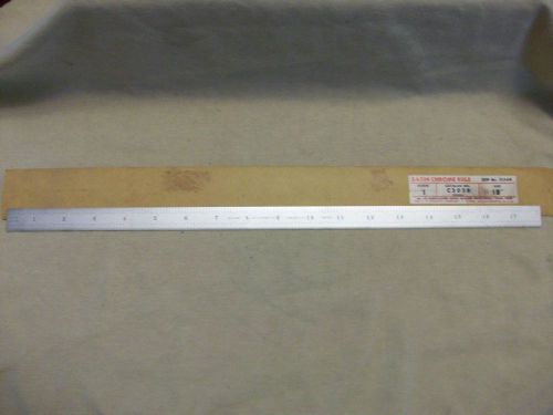 Starrett C305R 18&#034; Satin Chrome Flexible Steel Rule, Tempered, 51349