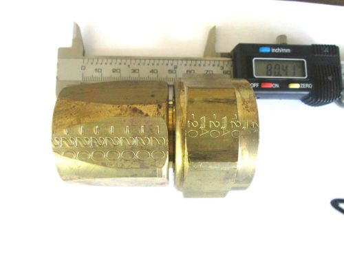 AEROQUIP 411-20B SAE JIC (37 Deg) Swivel Straight Fitting 100R5 Brass Fitting