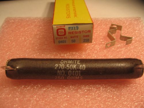 2 units p/n 270-50k-40 ohmite resistor 50w 250 ohm new for sale