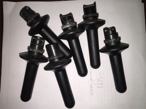 Lot Of 6 Beckman Centrifuge Test Tube Swinging Rotor Buckets 115.4