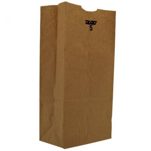 5 lb capacity, 5-1/4&#034;x3-7/16&#034;x10-15/16&#034; 500 ct, id grocery bag, kraft paper duro for sale