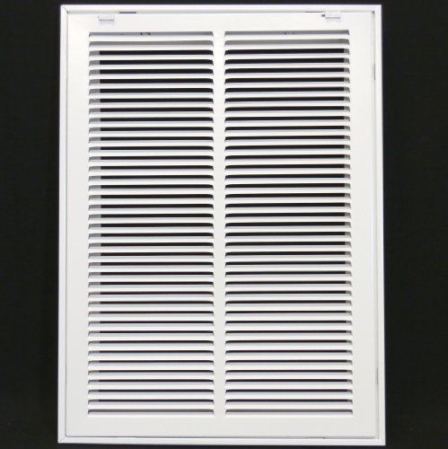 Hvac premium 14&#034; x 20&#034; return filter grille - easy air flow - flat stamped face for sale