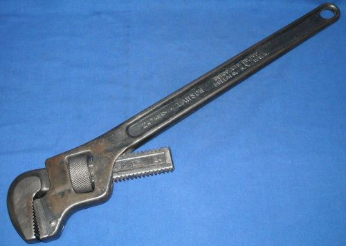 Ushco Mfg. Co. Lawson 24&#034; Offset Adj. Plumbers Drop Forged Steel Pipe Wrench