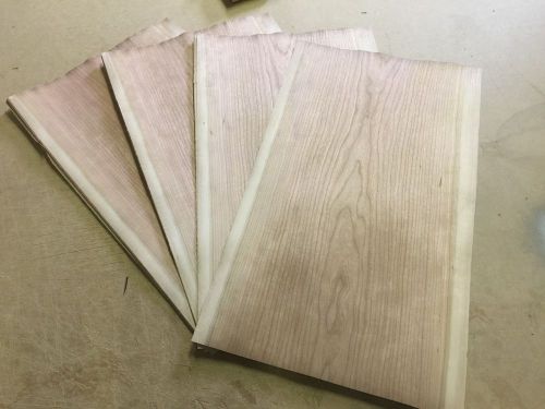 Wood Veneer Cherry 16x29 22Pcs Total Raw Veneer  &#034;EXOTIC&#034; CH2 5-10-16