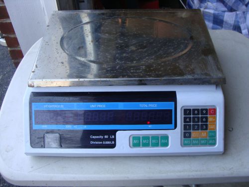 Computer 60lb Digital Electronic Scale Price Deli Food Produce Counting