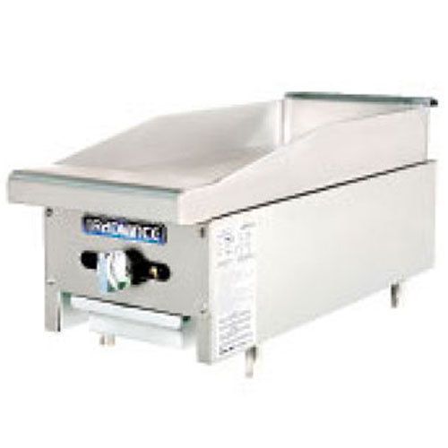 Turbo tamg-12 griddle, countertop, gas, 12&#034; wide, (22,000 btu every 12&#034;), 3/4&#034; t for sale