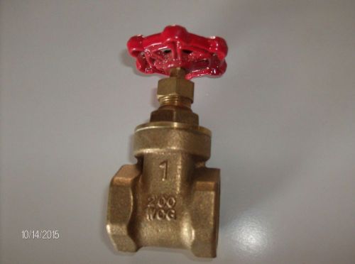 Brass 1&#034; gate valve 200 wog for sale