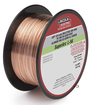 Lincoln electric co - .030 l-56 2lb mig wire for sale