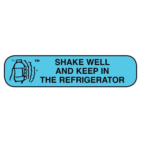 Apothecary Shake Well/Refrigerate Bottle Labels, 1000ct 025715401409A435