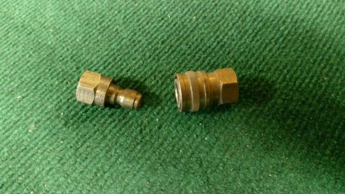 1/4&#034; npt female quick connect with 1/4&#034; npt female plug pressure washer for sale