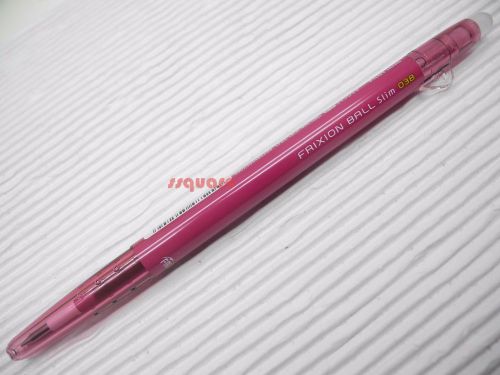 Pilot frixion ball slim 0.38mm erasable rollerball gel ink pen, wine red for sale