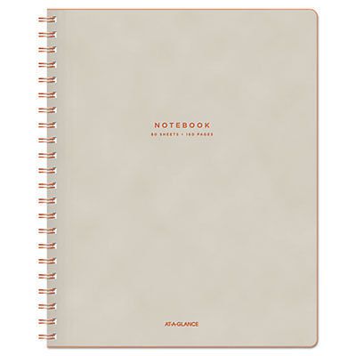 Collection Twinwire Notebook, Legal, 8 3/4&#034; x 11&#034;, Tan/Red, 80 Sheets, 1 Each