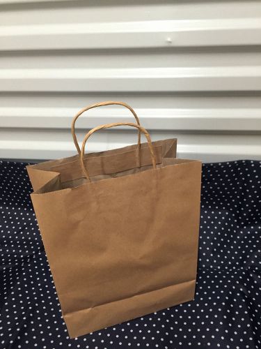 Brown Paper Craft, Gift, Party, Merchandise Bags - 50pcs 10&#034;x5&#034;x13&#034;