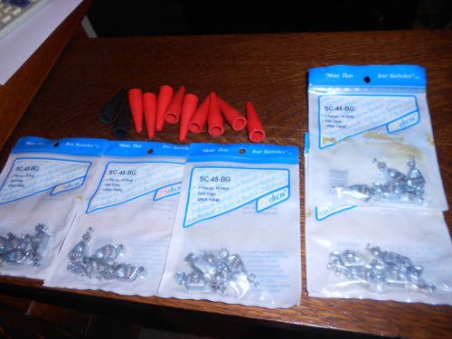 20 new Mueller 45 alligator crocodile electrical 10 amp clips With 11 insulators