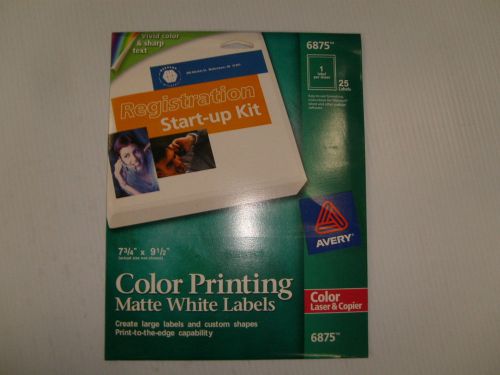 Avery Color Printing Matte White labels, identification-mailing-promotion-filing