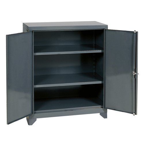 Edsal ehd4236 industrial gray 14 gauge steel storage cabinet, 2 adj... 117183 for sale
