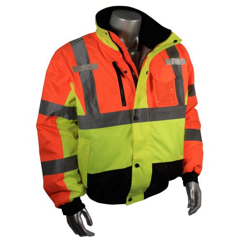 Radians SJ12 High Visibility Class 3 Weather Proof Multi-Color Bomber Jacket- 2X